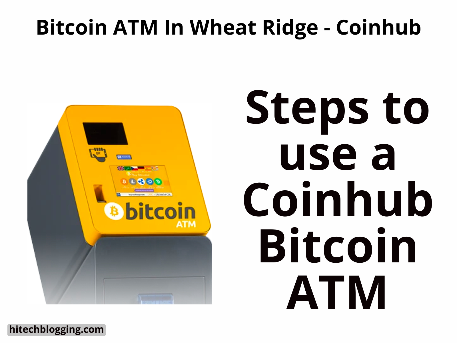 Bitcoin ATM in Wheat Ridge: CoinHub Convenient Crypto Solution