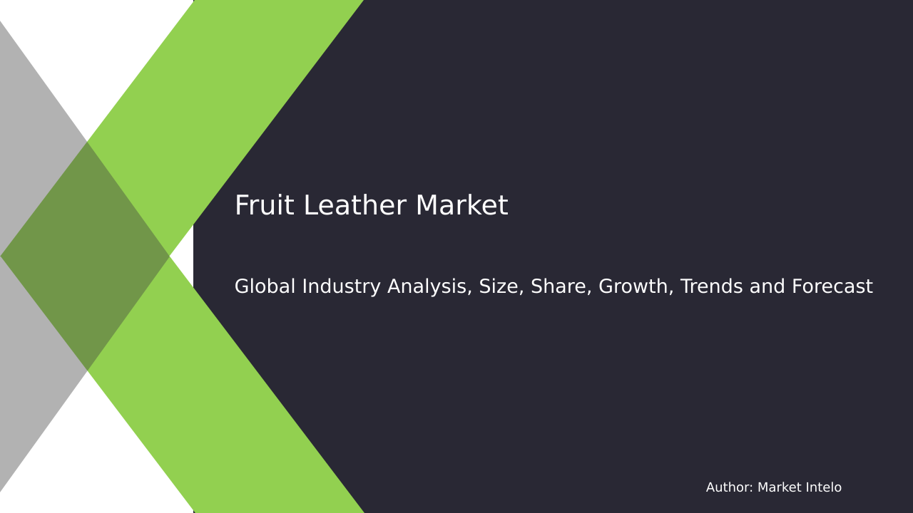Fruit Leather Market Research Report 2034