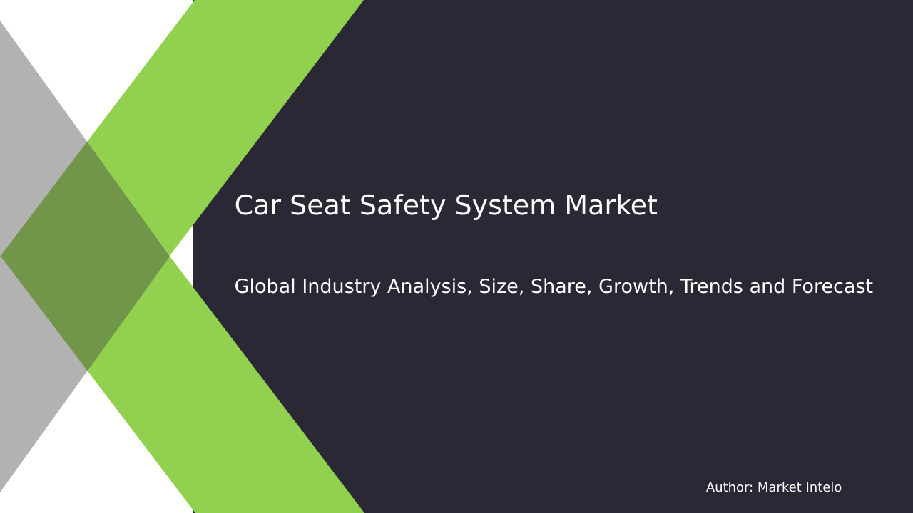 Car Seat Safety System Market Research Report 2033