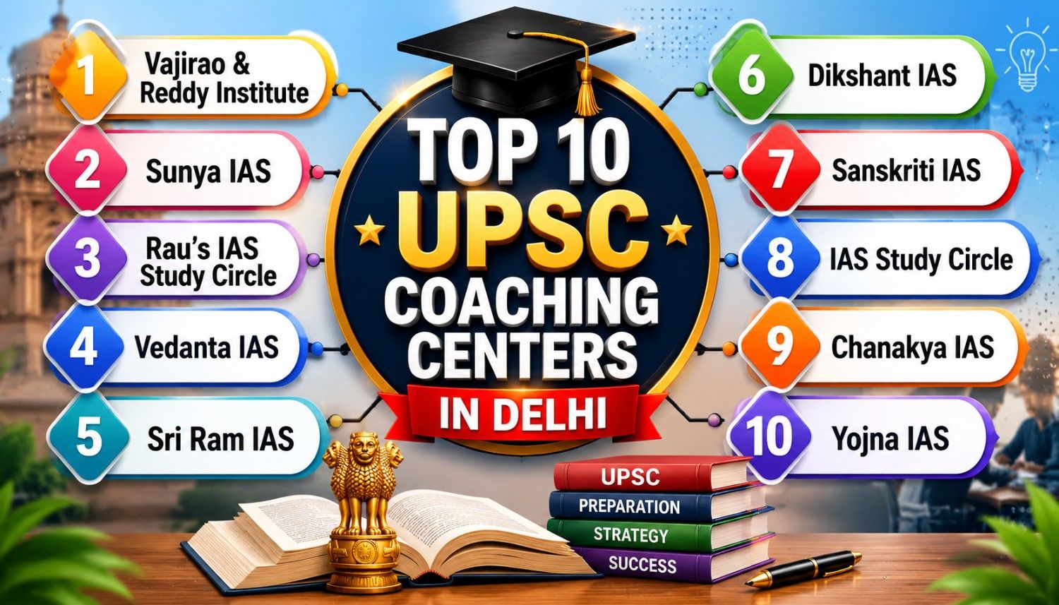 Top 10 UPSC Coaching Centers in Delhi (Latest 2026 Rankings)