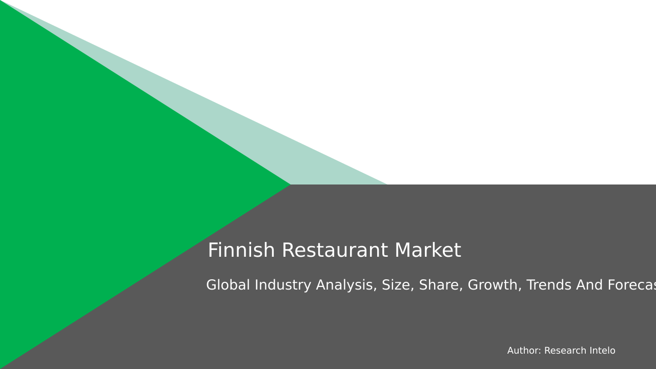 Finnish Restaurant Market Research Report 2033