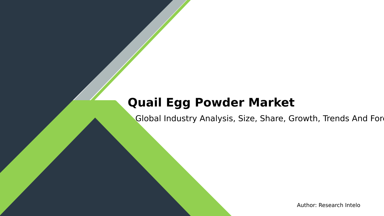 Quail Egg Powder Market Research Report 2033