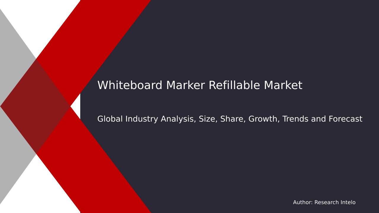 Whiteboard Marker Refillable Market Research Report 2033